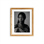 Black and White Photo Frame in Nigeria — 18×24 Print in 22×28 Oak Frame