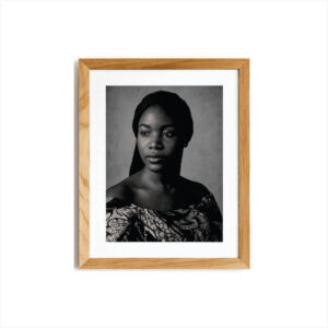 Black and White Photo Frame in Nigeria — 18×24 Print in 22×28 Oak Frame