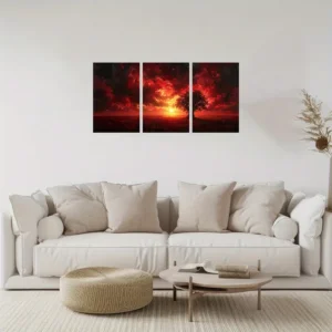 Split Canvas Triptych