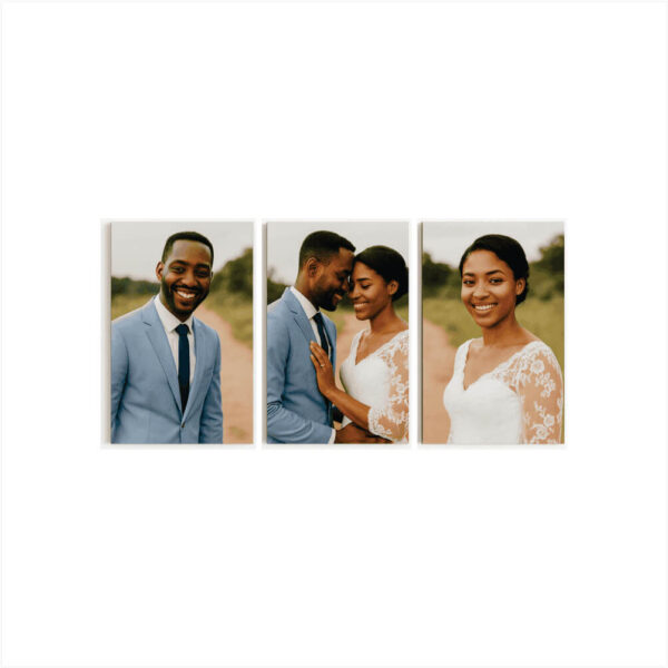 Triptych Photo Plaque Set in Nigeria
