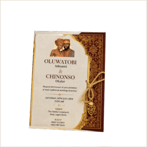 Traditional Wedding Invitation Printing in Nigeria | Custom Cultural Wedding Cards