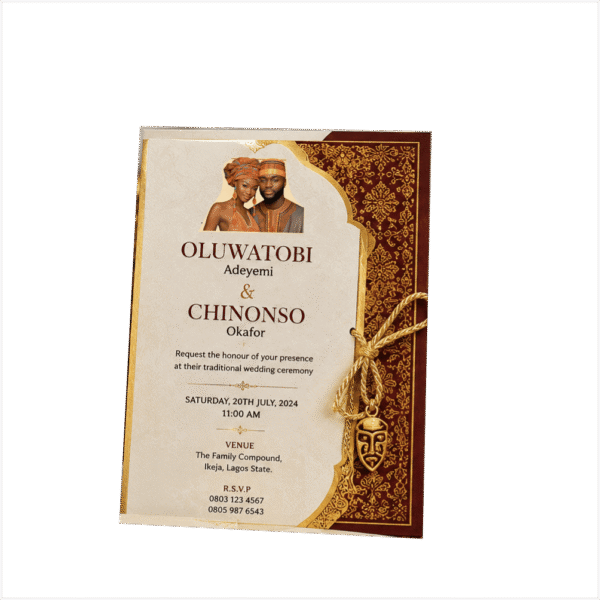 Traditional Wedding Invitation Printing in Nigeria | Custom Cultural Wedding Cards