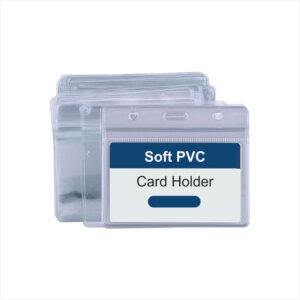 Soft Plastic Horizontal Business ID Card Holder