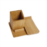 Wooden Pen Holder Branding in Nigeria | Custom Engraved Office Desk Pen Holders