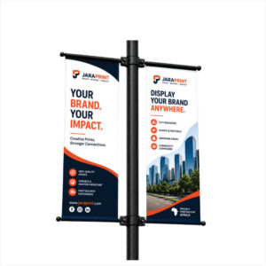 Custom Pole Banners | Street & Lamp Post Banner Printing in Nigeria
