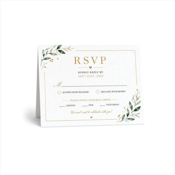 Custom RSVP Cards | Personalized Wedding RSVP Card Printing in Nigeria