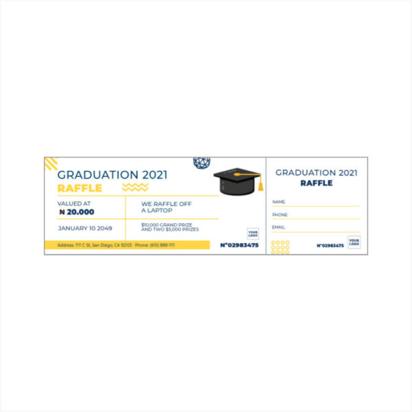 Custom Raffle Tickets Printing | Numbered Raffle & Prize Draw Tickets Nigeria