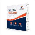 Foldable Pop-Up Backdrop Stand | Custom Exhibition Backdrop Displays in Nigeria