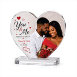 Heart Acrylic Photo Plaques | Personalized Acrylic Heart Photo Gifts Nigeria