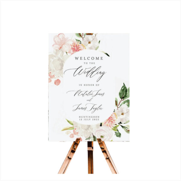 Personalized Wedding Welcome Sign | Custom Wedding Entrance Signs in Nigeria