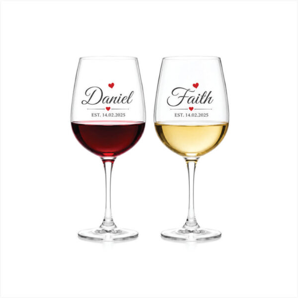 Personalized Wine Glasses | Custom Engraved & Printed Champagne & Wine Glasses in Nigeria