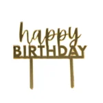 Personalized Gold Acrylic Cake Topper | Custom Wedding & Birthday Cake Toppers in Nigeria