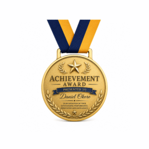 Achievement Award Medals | Custom Gold, Silver & Bronze Medals