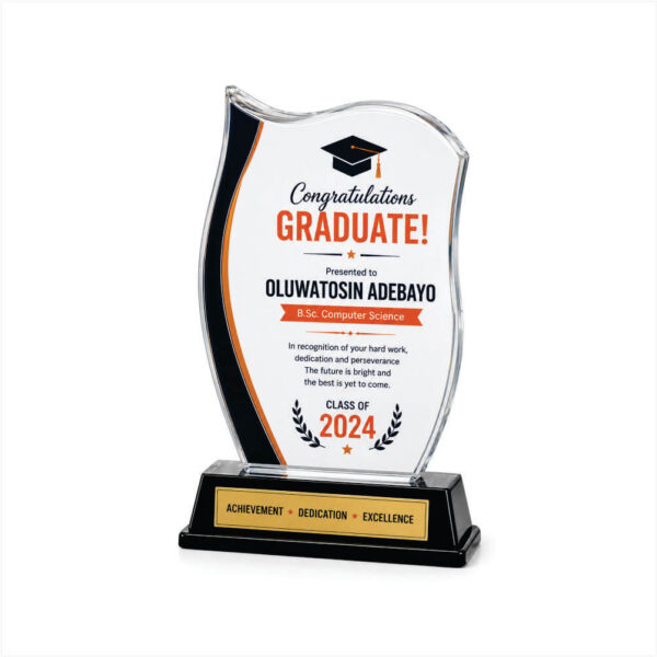 Acrylic Award Plaque Personalized Acrylic Award Plaque in Nigeria | Custom Recognition Awards