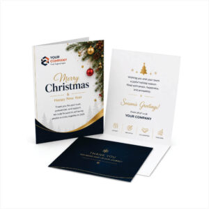 Corporate Christmas Greeting Cards Printing in Nigeria with custom business branding and festive design