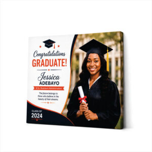 Personalized Graduation Canvas Print in Nigeria | Custom Photo Canvas