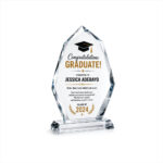 Personalized Graduation Crystal Award in Nigeria | Custom Crystal Trophy