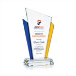 Crystal Trophy for Outstanding Employees | Custom Employee Awards