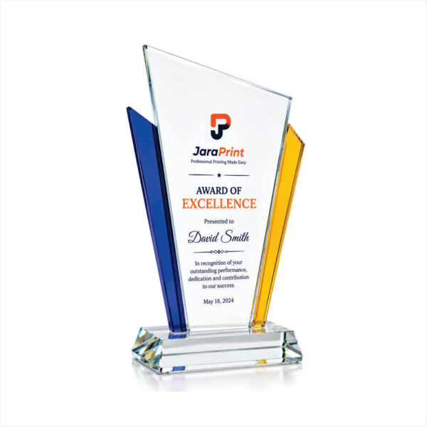 Special Achievement Awards Crystal Trophy for Outstanding Employees | Custom Employee Awards