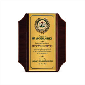 Wooden Certificate Plaque | Custom Certificate Display