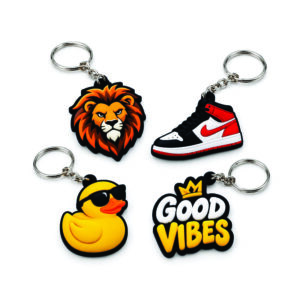 Custom 3D PVC Keychains & Silicone Keyholders