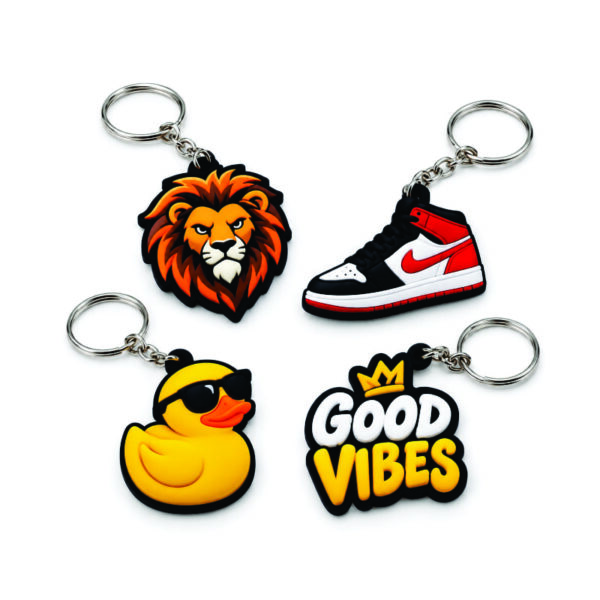 Custom 3D PVC Keychains & Silicone Keyholders